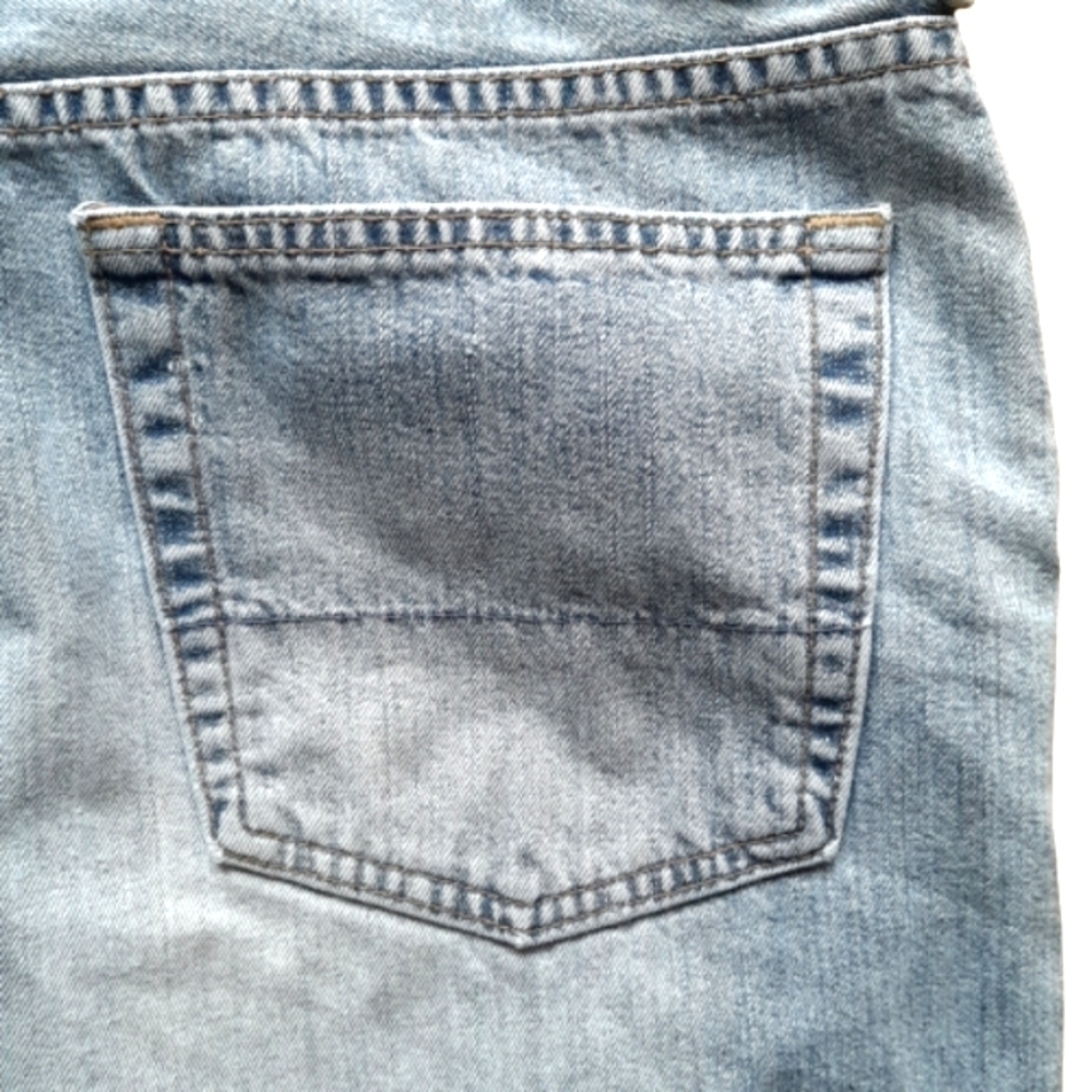 Abercrombie & Fitch Vintage Denim Shorts Distressed Raw Edges Button fly - Picture 7 of 14